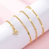 Brass Curb Chains Necklaces for Women NJEW-D302-07G-5
