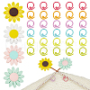  Sunflower Silicone Knitting Needle Point Protectors DIY-NB0010-91-1