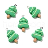 Christmas Opaque Resin Pendants RESI-G043-A05-1