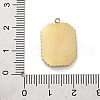Real 14K Gold Plated 304 Stainless Steel Pendants STAS-R005-10G-02-3