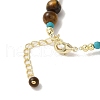 Natural Pearl & Tiger Eye & Synthetic Turquoise Beaded Bracelets BJEW-C051-11G-3