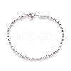 304 Stainless Steel Box Chain/Venetian Chains
 Bracelets BJEW-G629-01P-1