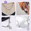 6Pcs 3 Colors 304 Stainless Steel Charms STAS-LP0001-31-4
