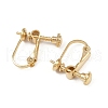 Brass Clip-on Earring Findings KK-P310-28G-2