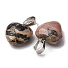 Natural Rhodonite Pendants G-I311-A14-2