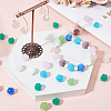 DELORIGIN 40Pcs 10 Colors  Transparent Glass Beads GLAA-DR0001-01-4