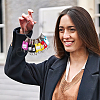 AHADERMAKER 20Pcs 304 Stainless Steel Cable Wire Keychain AJEW-GA0006-85-7
