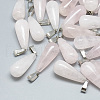 Natural Rose Quartz Pendants X-G-T081-21-1