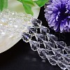 Faceted Teardrop Imitation Austrian Crystal Bead Strands G-M185-8x6mm-01A-1