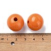 Wood Large Hole European Beads WOOD-D027-01K-3