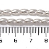 Baking Painted Pearlized Glass Pearl Bead Strands PEAR-H019-01C-02-5