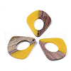 Resin & Walnut Wood Pendants X-RESI-S358-06H-1