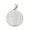 304 Stainless Steel Pendants STAS-A053-24C-P-1