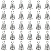 SUNNYCLUE 30Pcs Tibetan Style Alloy Bell Pendants FIND-SC0008-14-1