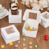 Square Kraft Paper Storage Gift Boxes CON-WH0095-81A-02-4