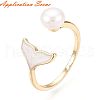 Brass Peg Bails Cuff Finger Ring Settings KK-S354-288-NF-3