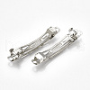 Platinum Iron Hair Barrette Findings X-IFIN-S289-59mm-2