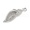 Brass Micro Pave Cubic Zirconia Pendants KK-A260-02P-2