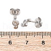 Tarnish Resistant 304 Stainless Steel Music Note Studs Earrings with 316 Stainless Steel Pins for Women MUSI-PW0001-23P-2