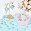  Natural Frosted Flower Amazonite Round Beads G-NB0005-34D-5