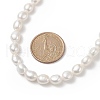 Mother's Day Jewellery Natural Pearl Beaded Necklaces for Women NJEW-JN04107-01-5