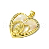 Real 18K Gold Plated Brass Micro Pave Cubic Zirconia Pendants KK-H472-14G-07-2