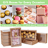 Cardboard Drawer Gift Storage Boxes with Clear Cover CON-WH0092-72C-03-6