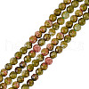 GOMAKERER 2 Strands Natural Unakite Beads Strands G-GO0001-57-1