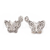 Brass Micro Pave Cubic Zirconia Charms KK-E068-VB287-1