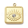 PVD Vacuum Plating 304 Stainless Steel Rhinestone Pendants STAS-S163-32G-1