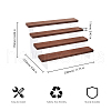 4-Tier Wood Acrylic Organizer Display Riser Rack ODIS-WH0070-13B-2