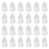 SOFPLATE 40Pcs Faceted Teardrop Glass Pendants GLAA-SP0001-11B-1