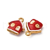 304 Stainless Steel Enamel Pendants STAS-Q363-06G-2