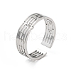 Non-Tarnish 304 Stainless Steel Cuff Adjustable Ring RJEW-Q810-01G-1