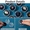 Round Jewelry Clear Plastic Loose Diamond Storage Box CON-WH20003-01A-01-6