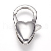 Tarnish Resistant 304 Stainless Steel Lobster Claw Clasps STAS-I082-15P-02-2