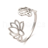 304 Stainless Steel Open Cuff Rings RJEW-Q808-03A-P-1