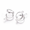 316 Surgical Stainless Steel Pendant Cabochon Settings STAS-I118-03P-01-2