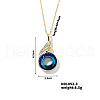 Cute and Stylish Phenix Glass Pendant Necklace ZV1349-3-1