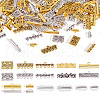 Brass Magnetic Slide Lock Clasps FIND-TA0001-10-1