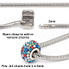 304 Stainless Steel European Style Bracelets for Jewelry Making STAS-PH0006-02B-4