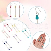 ARRICRAFT 12Pcs 6 Colors Plastic Dangle Earrings EJEW-AR0001-10-3