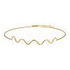 Stainless Steel Wavy Line Choker Necklaces PW-WG07BB7-01-1