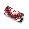 Handmade Glass Seed Beaded European Beads PALLOY-MZ00694-02-3