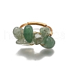 5Pcs Natural Gemstone Finger Rings RJEW-TA00202-3