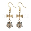 Glass Star Dangle Earrings EJEW-JE05548-03-1