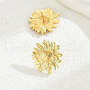 Elegant Stainless Steel Sunflower Stud Earrings HV3770-4