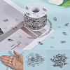 SUNNYCLUE 10M 304 Stainless Steel Paperclip Chains FIND-SC0012-53-3