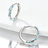 Elegant S925 Sterling Silver Hoop Earrings EH3926-7-2