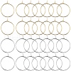 SUNNYCLUE 200Pcs 2 Style 316 Surgical Stainless Steel Wine Glass Charms Rings STAS-SC0007-20-1